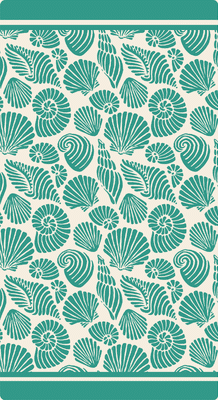 COQUILLAGES BLEU AQUA SEA